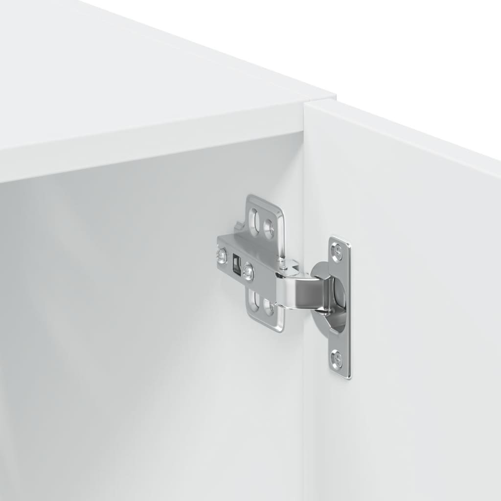 Skříň Highboard 80 X 42,5 X 249 Cm Kompozitní Dřevo