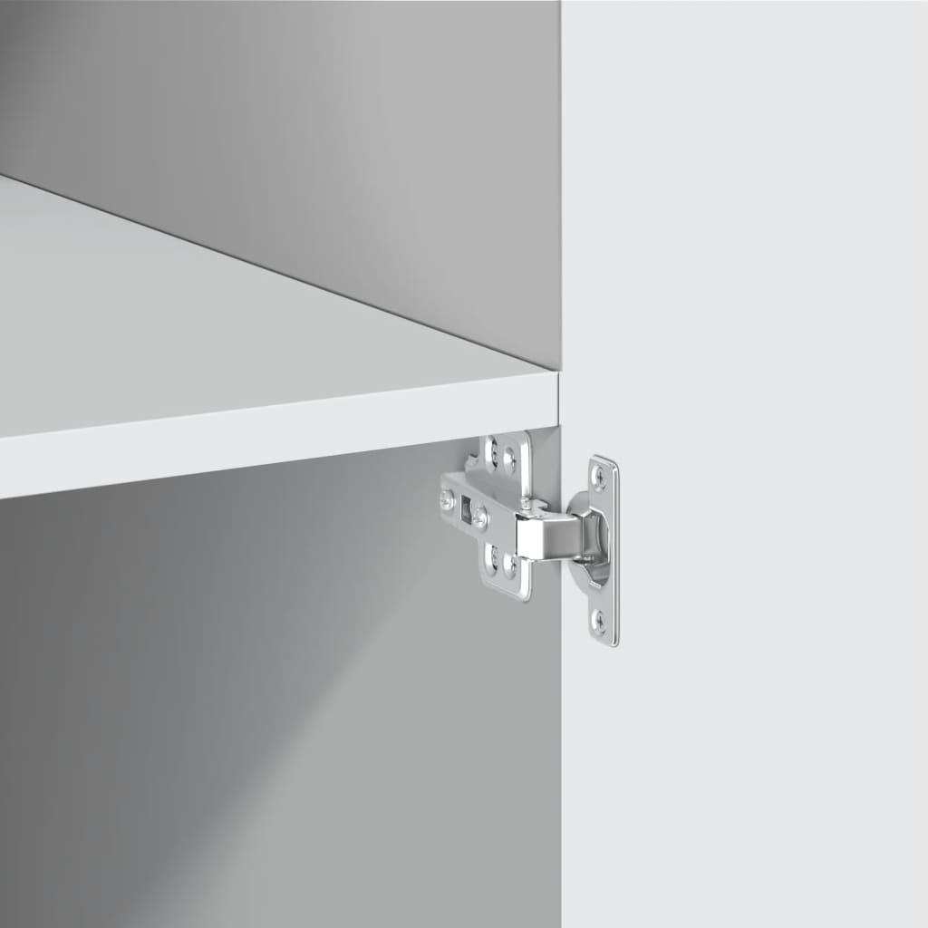 Skříň Highboard 80 X 42,5 X 249 Cm Kompozitní Dřevo
