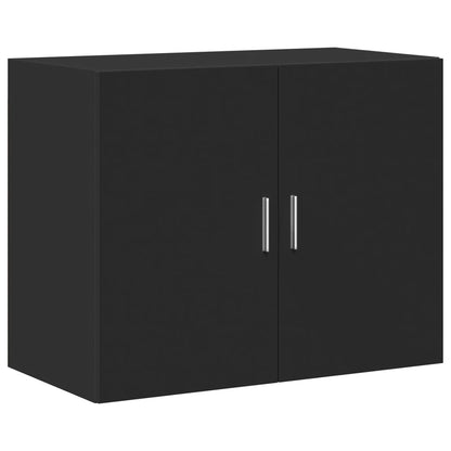 Skříň Highboard Černá 80 X 42,5 X 249 Cm Kompozitní Dřevo