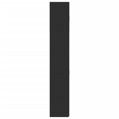 Skříň Highboard Černá 80 X 42,5 X 249 Cm Kompozitní Dřevo