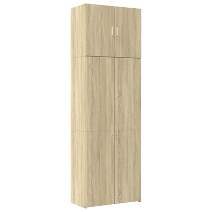 Skříň Highboard 80 X 42,5 X 249 Cm Kompozitní Dřevo
