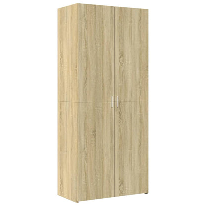 Skříň Highboard 80 X 42,5 X 249 Cm Kompozitní Dřevo