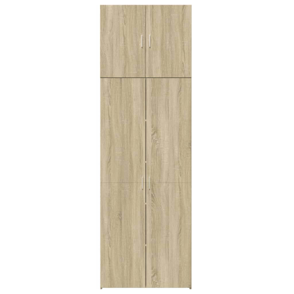 Skříň Highboard 80 X 42,5 X 249 Cm Kompozitní Dřevo