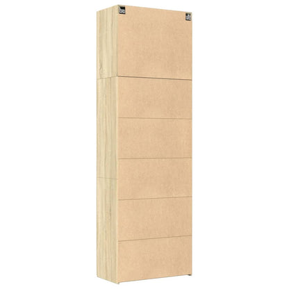 Skříň Highboard 80 X 42,5 X 249 Cm Kompozitní Dřevo