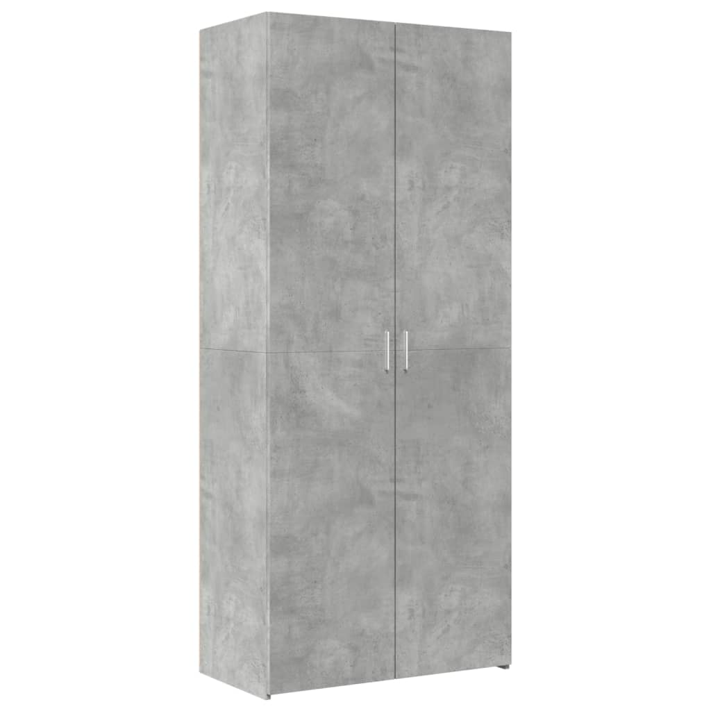 Skříň Highboard Betonově Šedá 80X42,5X249 Cm Kompozitní Dřevo