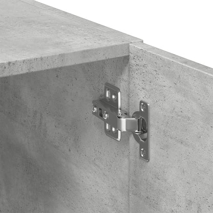 Skříň Highboard Betonově Šedá 80X42,5X249 Cm Kompozitní Dřevo