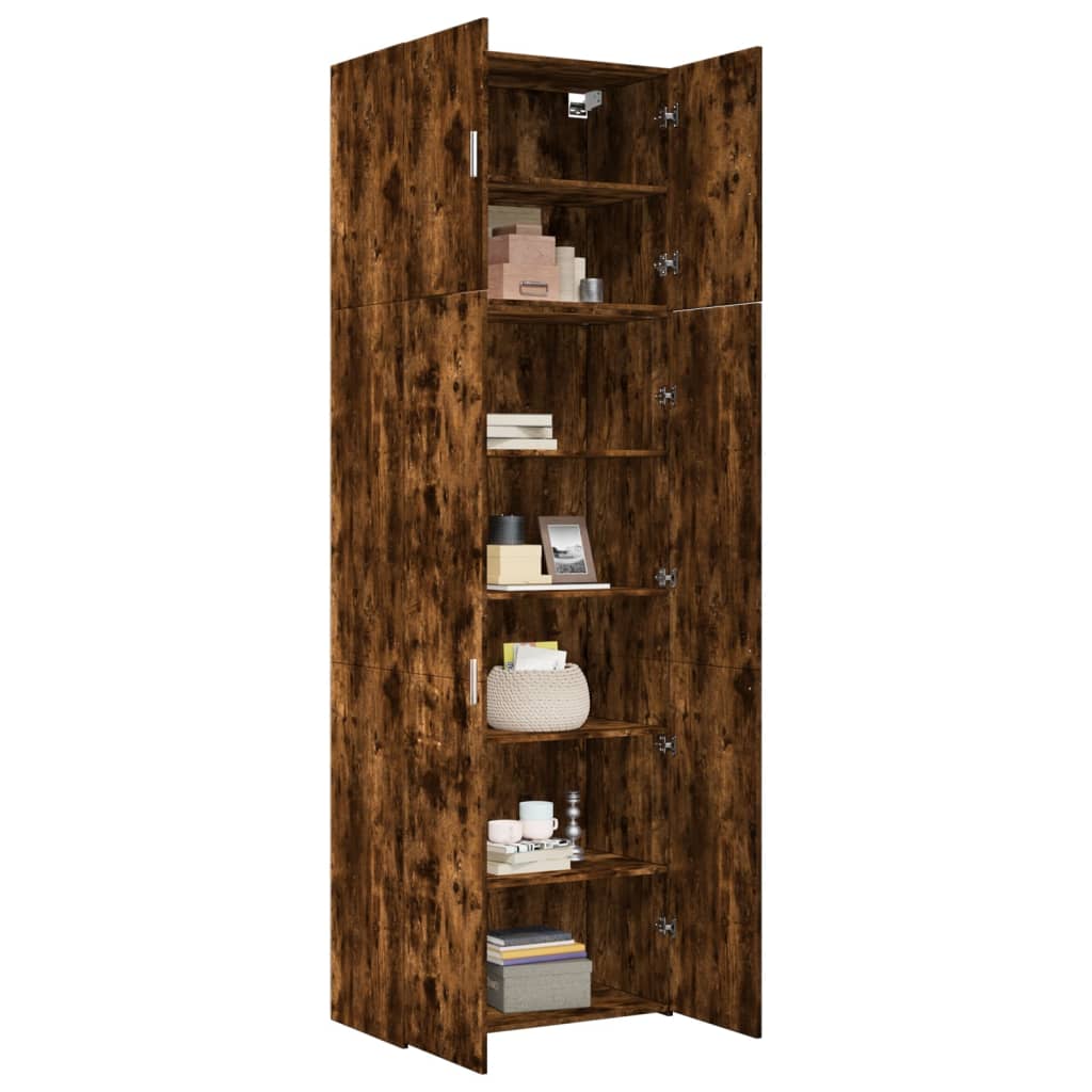 Skříň Highboard 80 X 42,5 X 249 Cm Kompozitní Dřevo