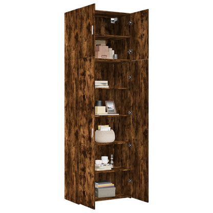 Skříň Highboard 80 X 42,5 X 249 Cm Kompozitní Dřevo