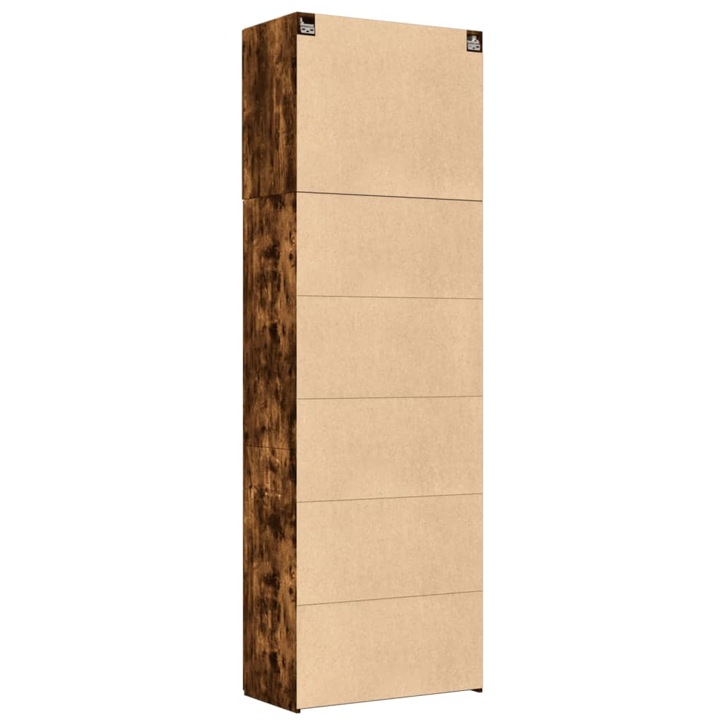 Skříň Highboard 80 X 42,5 X 249 Cm Kompozitní Dřevo