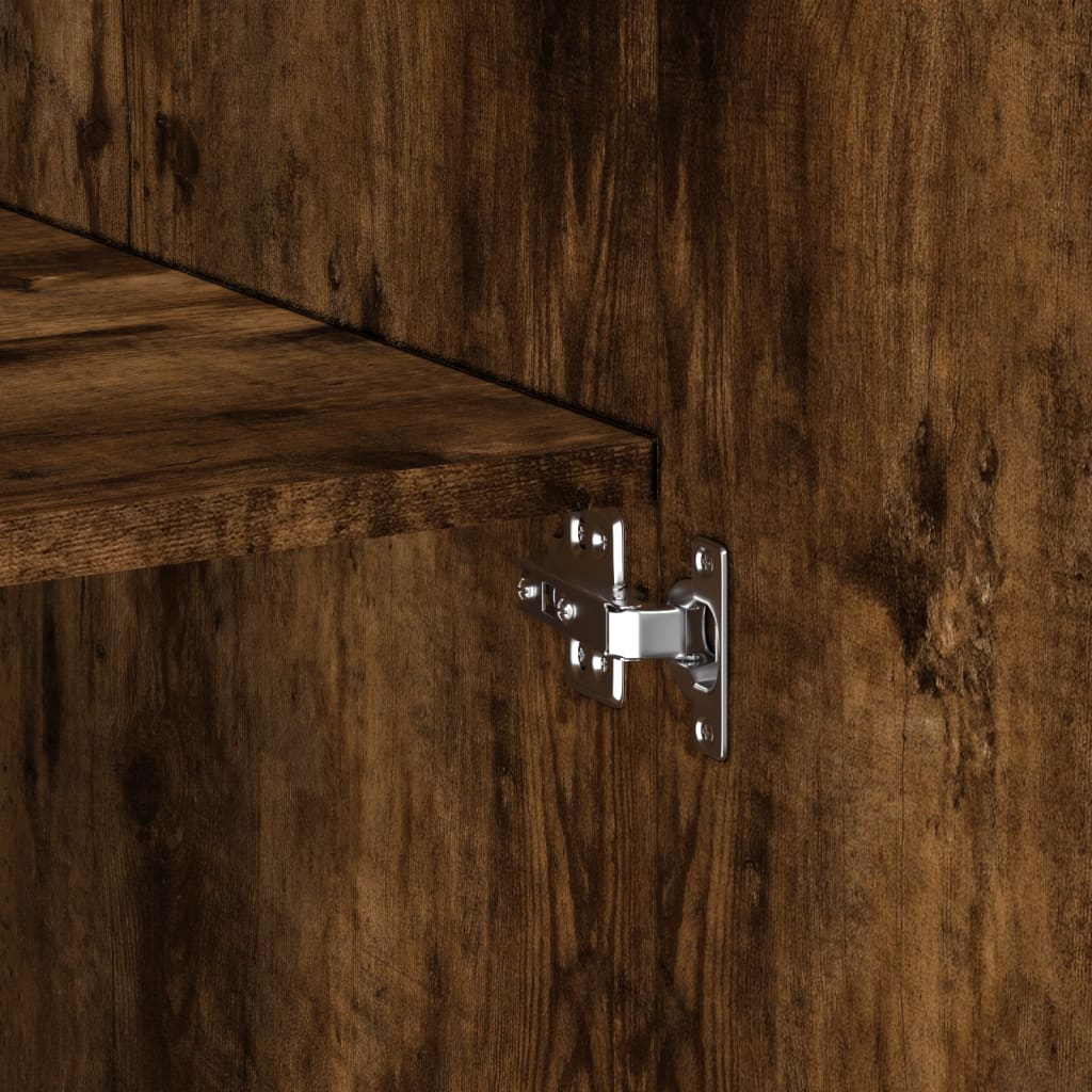 Skříň Highboard 80 X 42,5 X 249 Cm Kompozitní Dřevo