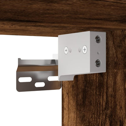 Skříň Highboard 80 X 42,5 X 249 Cm Kompozitní Dřevo