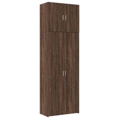 Skříň Highboard 80 X 42,5 X 249 Cm Kompozitní Dřevo