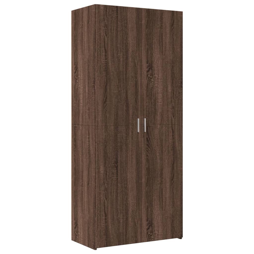 Skříň Highboard 80 X 42,5 X 249 Cm Kompozitní Dřevo