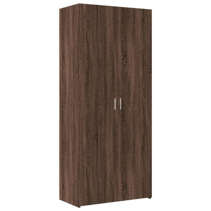 Skříň Highboard 80 X 42,5 X 249 Cm Kompozitní Dřevo