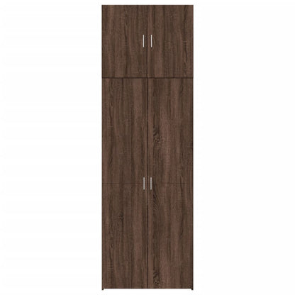 Skříň Highboard 80 X 42,5 X 249 Cm Kompozitní Dřevo