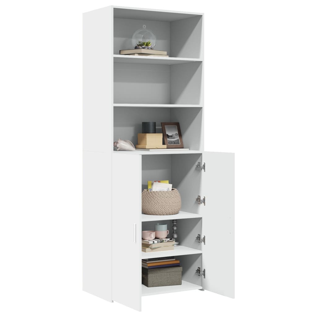 Skříň Highboard 70 X 42,5 X 185 Cm Kompozitní Dřevo