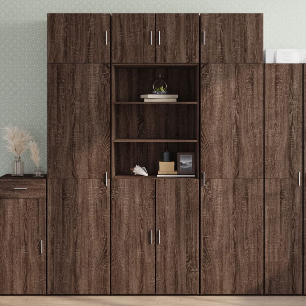 Skříň Highboard 70 X 42,5 X 185 Cm Kompozitní Dřevo