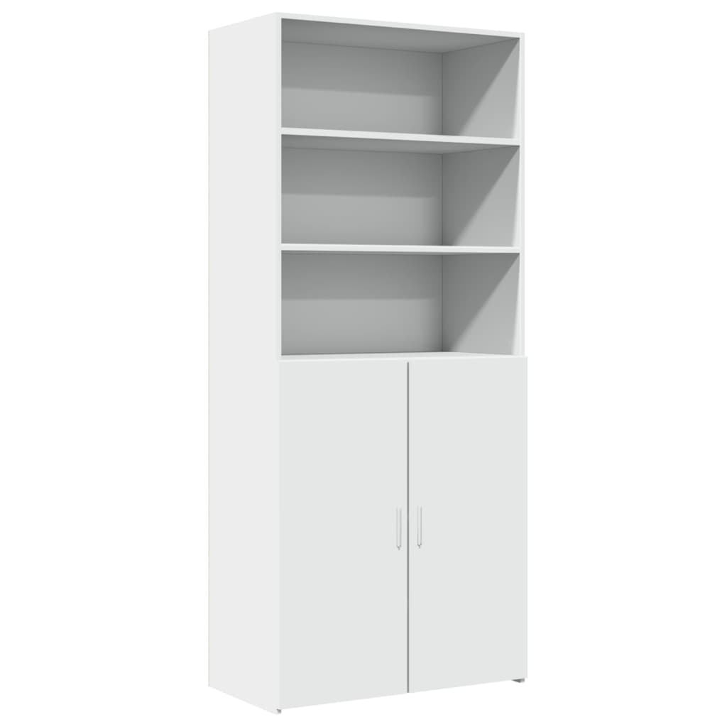 Skříň Highboard 80 X 42,5 X 185 Cm Kompozitní Dřevo