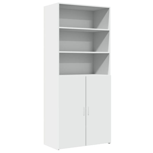 Skříň Highboard 80 X 42,5 X 185 Cm Kompozitní Dřevo