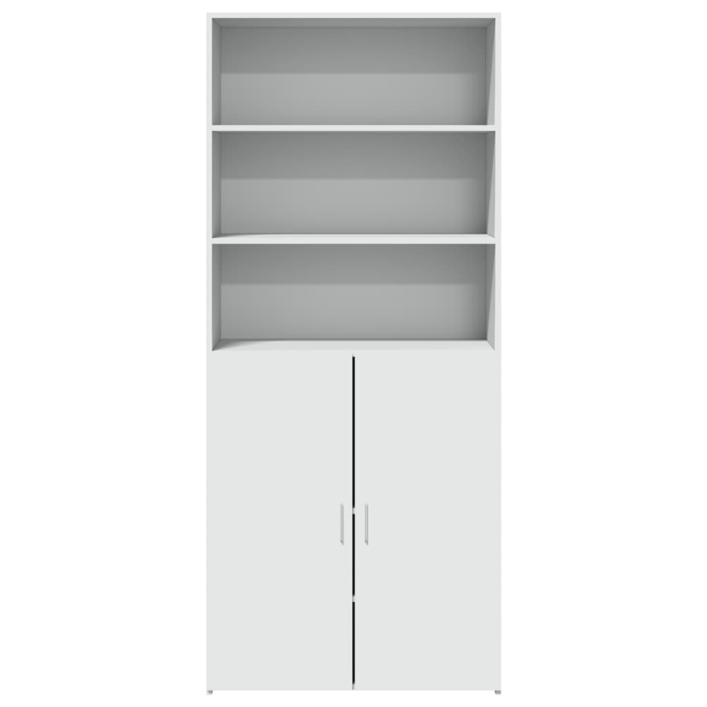 Skříň Highboard 80 X 42,5 X 185 Cm Kompozitní Dřevo