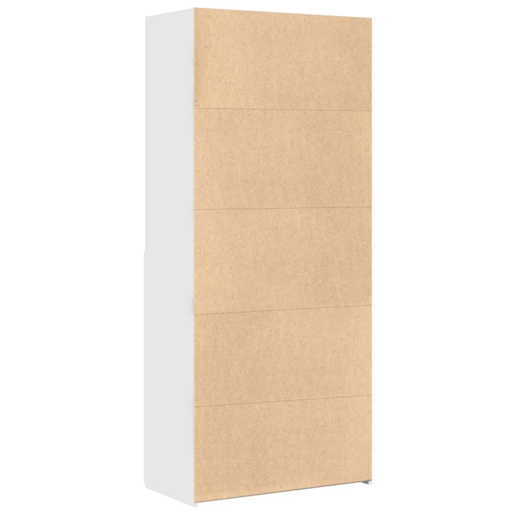 Skříň Highboard 80 X 42,5 X 185 Cm Kompozitní Dřevo