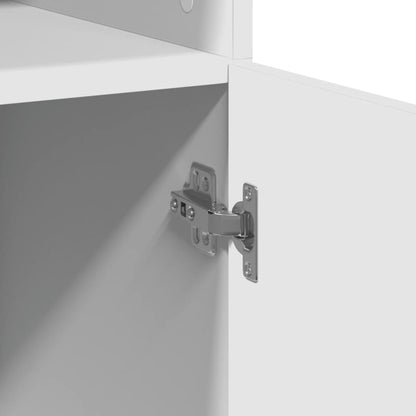 Skříň Highboard 80 X 42,5 X 185 Cm Kompozitní Dřevo