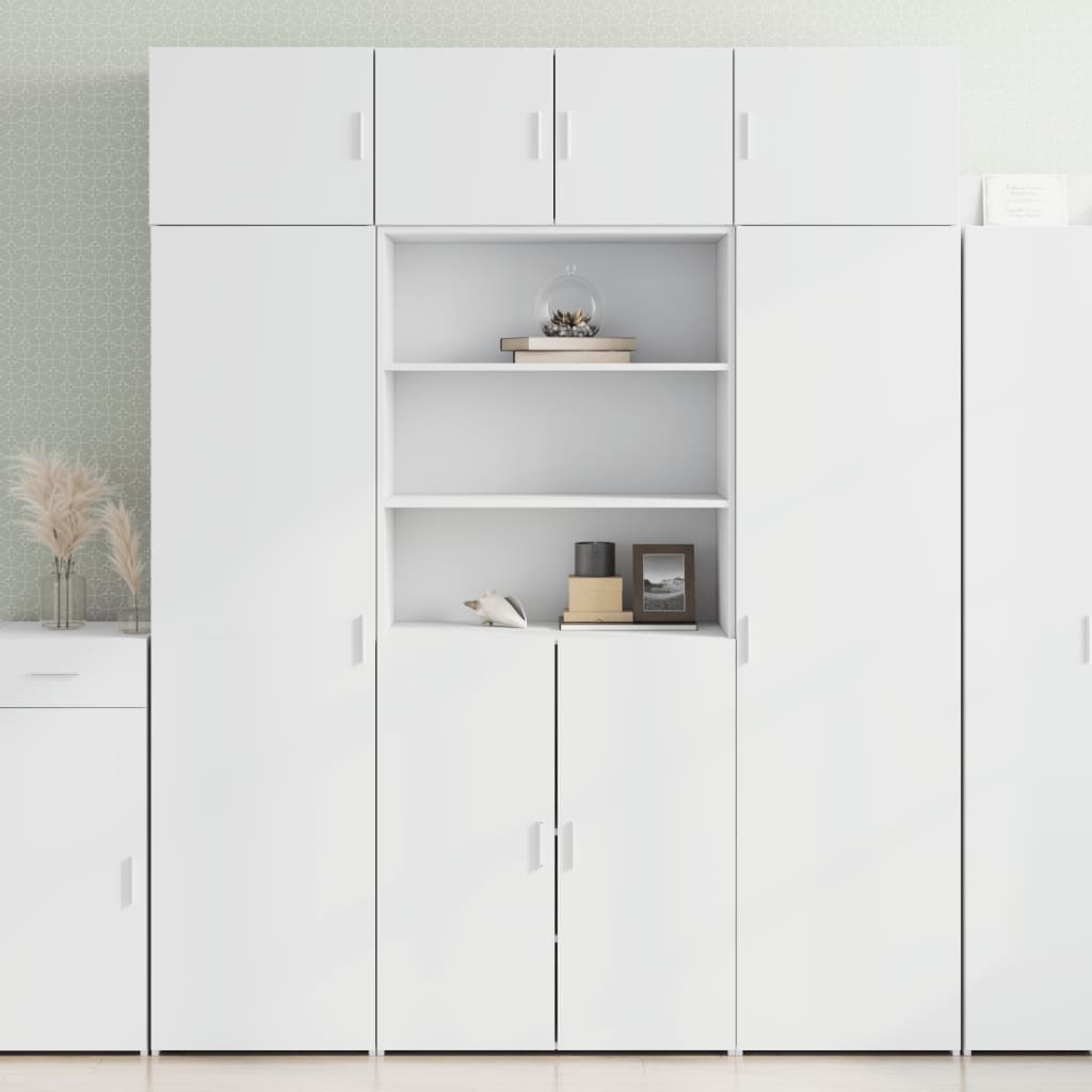 Skříň Highboard 80 X 42,5 X 185 Cm Kompozitní Dřevo