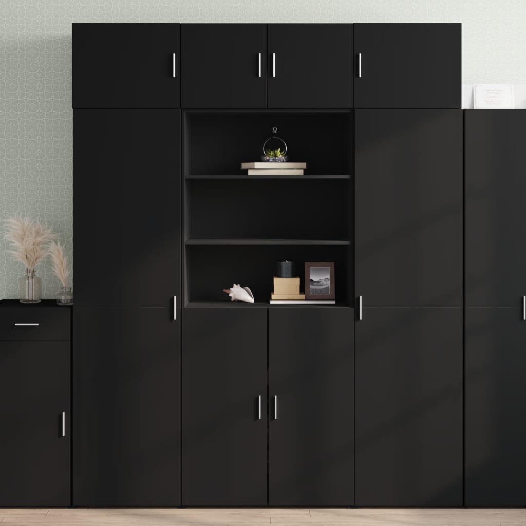 Skříň Highboard 80 X 42,5 X 185 Cm Kompozitní Dřevo