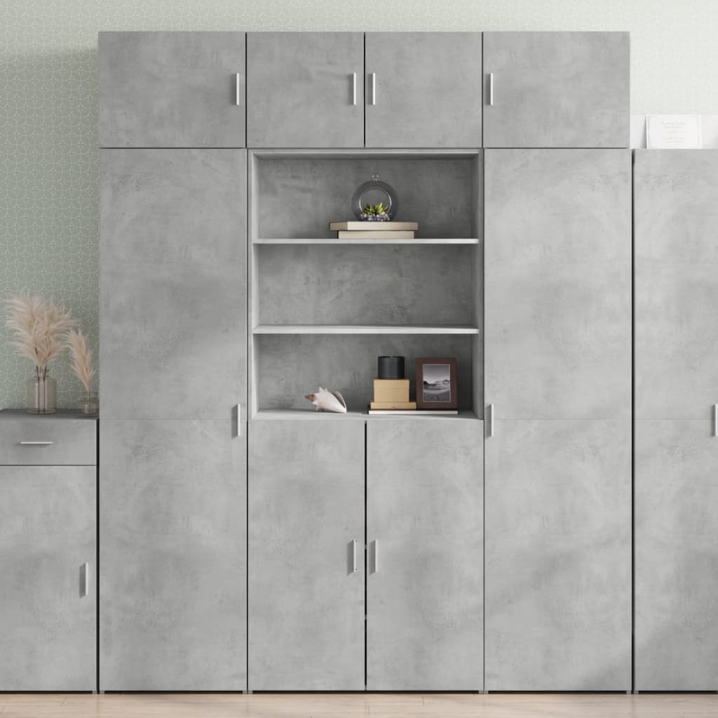 Skříň Highboard 80 X 42,5 X 185 Cm Kompozitní Dřevo
