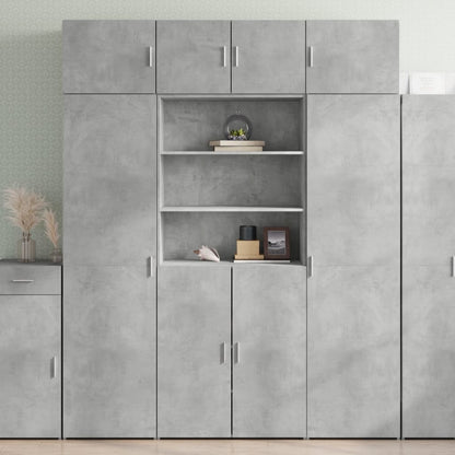 Skříň Highboard 80 X 42,5 X 185 Cm Kompozitní Dřevo