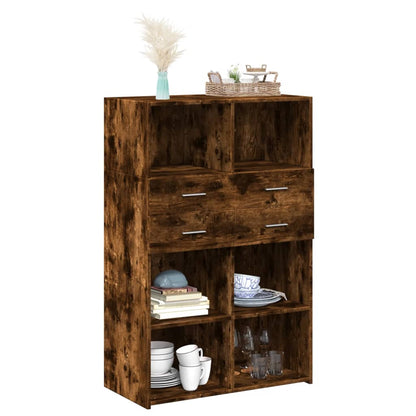 Skříň Highboard 80 X 42,5 X 124 Cm Kompozitní Dřevo