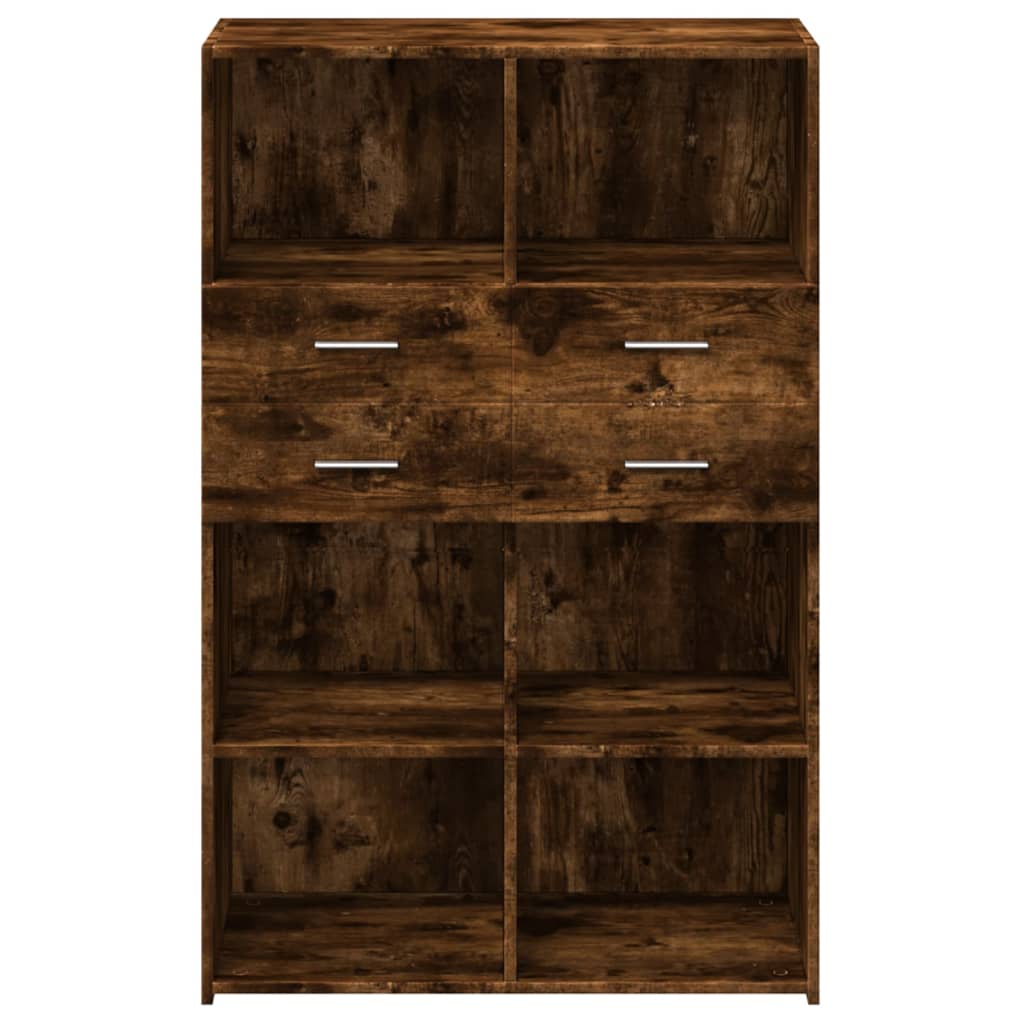 Skříň Highboard 80 X 42,5 X 124 Cm Kompozitní Dřevo