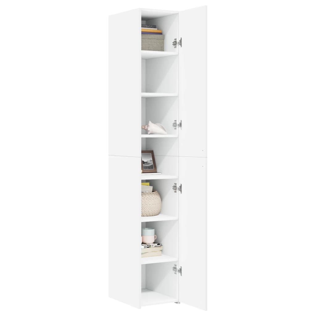 Skříň Highboard 30 X 42,5 X 185 Cm Kompozitní Dřevo