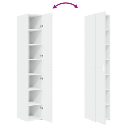 Skříň Highboard 30 X 42,5 X 185 Cm Kompozitní Dřevo