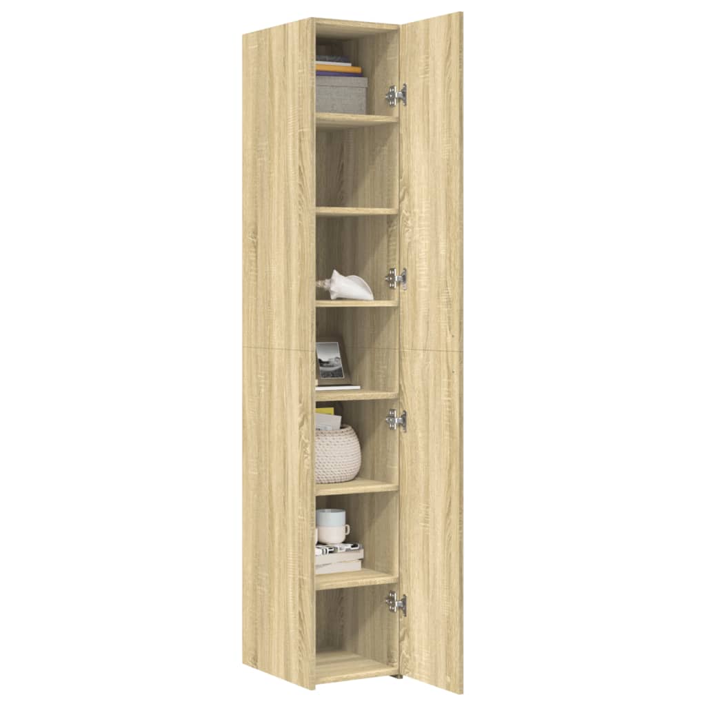 Skříň Highboard 30 X 42,5 X 185 Cm Kompozitní Dřevo