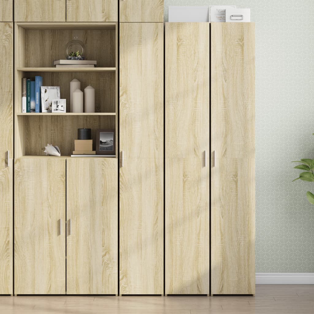 Skříň Highboard 30 X 42,5 X 185 Cm Kompozitní Dřevo