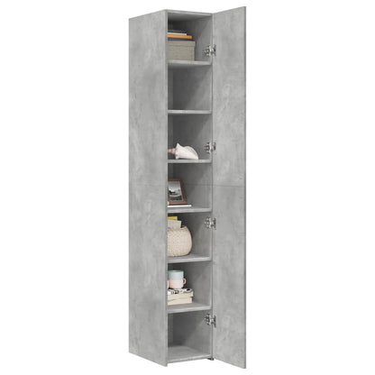 Skříň Highboard Betonově Šedá 30X42,5X185 Cm Kompozitní Dřevo