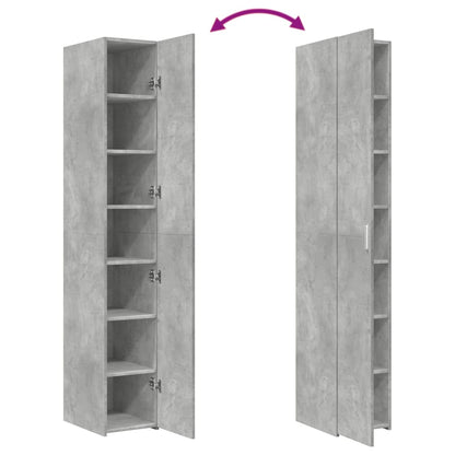 Skříň Highboard Betonově Šedá 30X42,5X185 Cm Kompozitní Dřevo