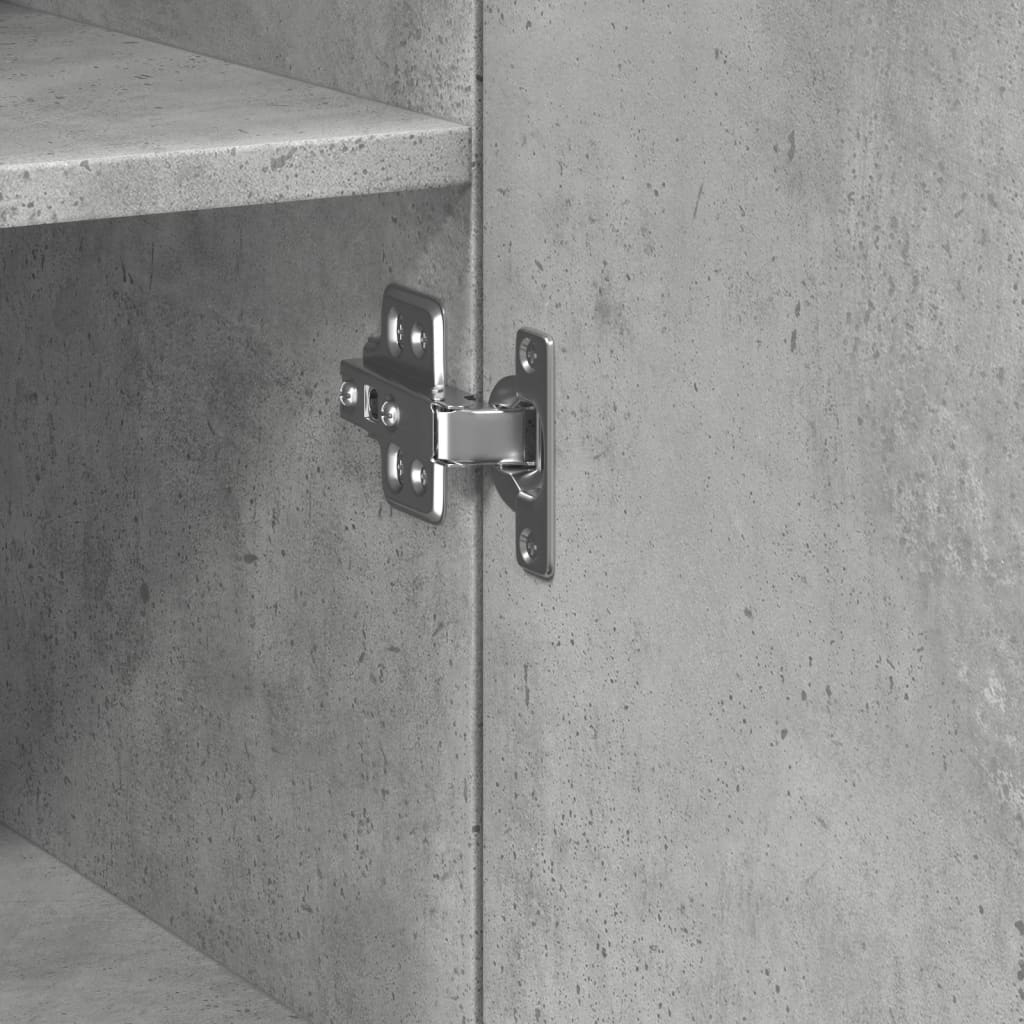 Skříň Highboard Betonově Šedá 30X42,5X185 Cm Kompozitní Dřevo