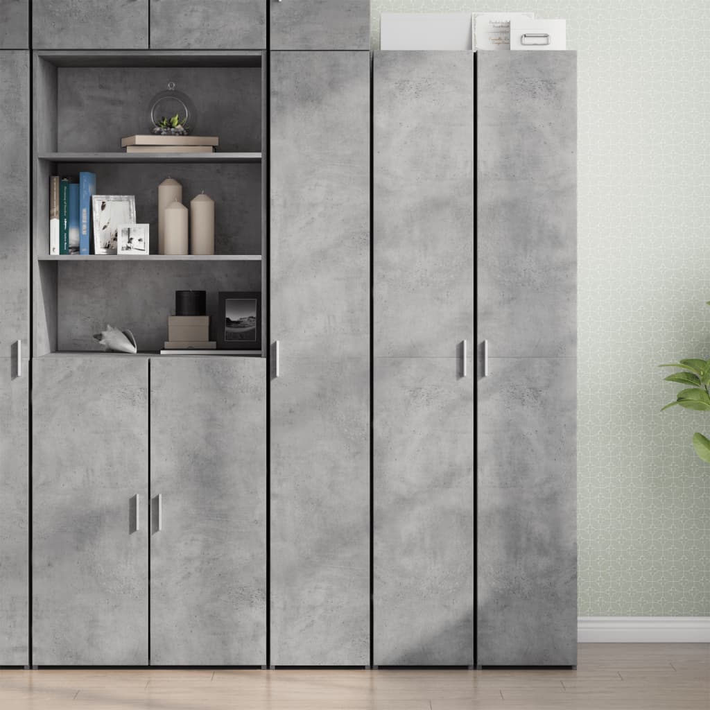 Skříň Highboard Betonově Šedá 30X42,5X185 Cm Kompozitní Dřevo
