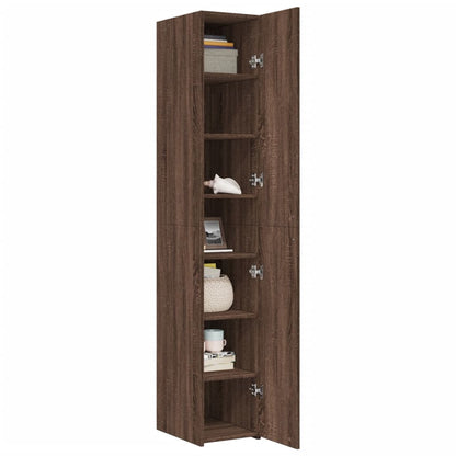 Skříň Highboard 30 X 42,5 X 185 Cm Kompozitní Dřevo