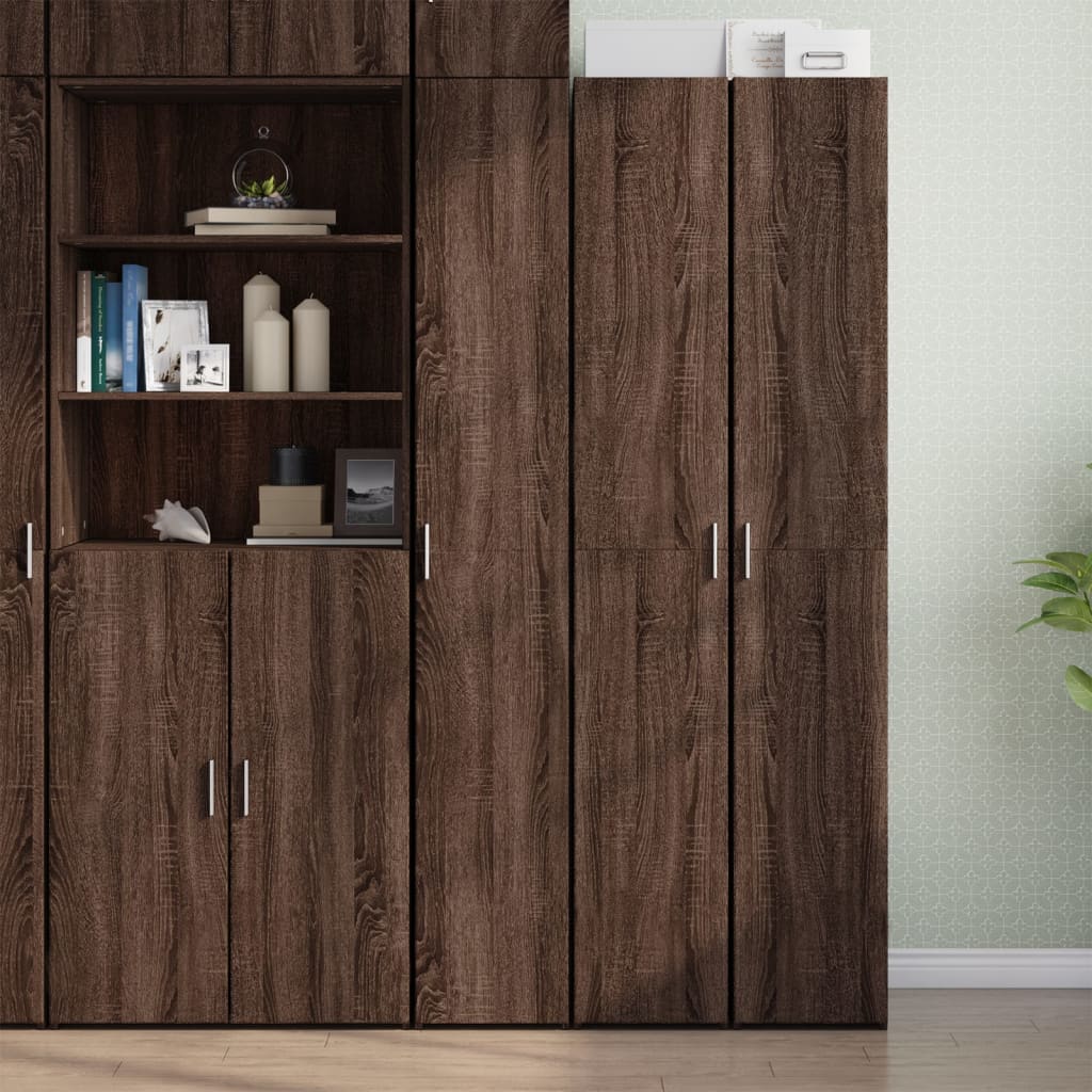 Skříň Highboard 30 X 42,5 X 185 Cm Kompozitní Dřevo
