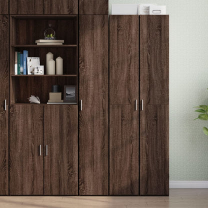 Skříň Highboard 30 X 42,5 X 185 Cm Kompozitní Dřevo