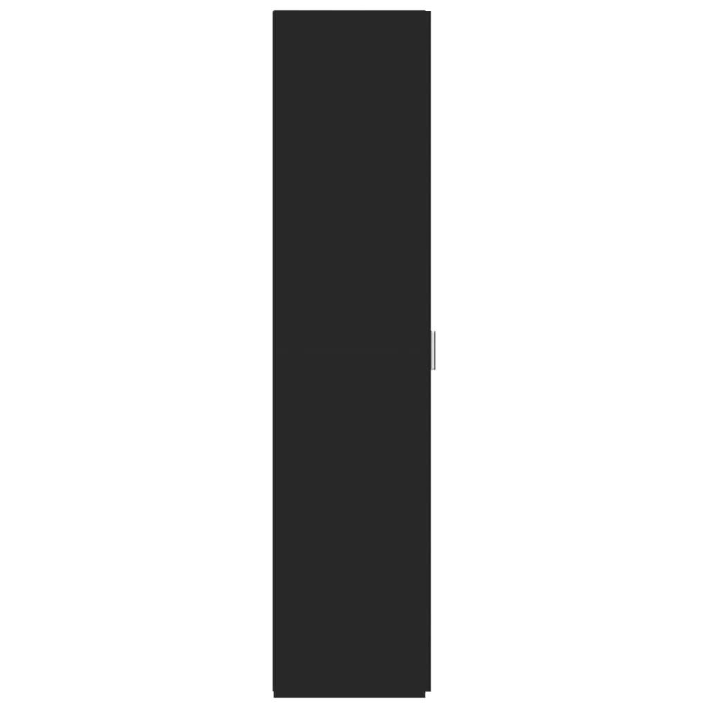 Skříň Highboard Černá 40 X 42,5 X 185 Cm Kompozitní Dřevo