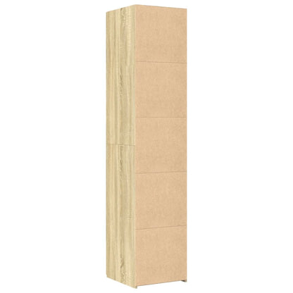 Skříň Highboard 40 X 42,5 X 185 Cm Kompozitní Dřevo