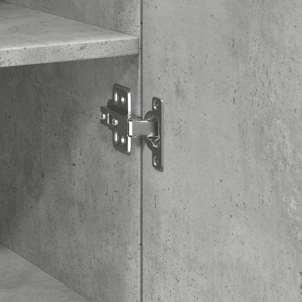 Skříň Highboard Betonově Šedá 40X42,5X185 Cm Kompozitní Dřevo