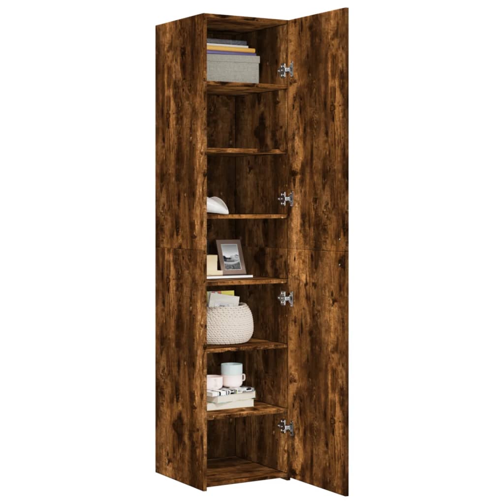Skříň Highboard 40 X 42,5 X 185 Cm Kompozitní Dřevo