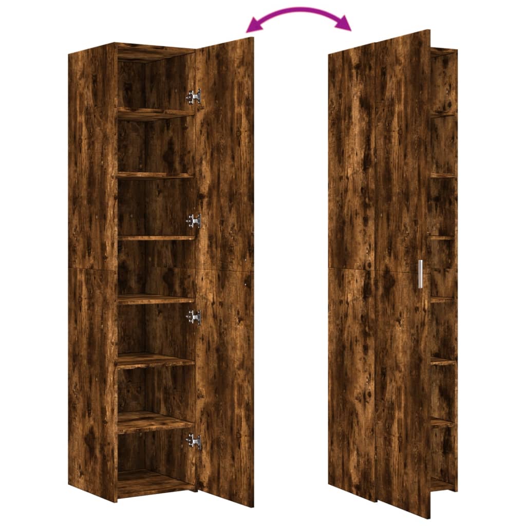 Skříň Highboard 40 X 42,5 X 185 Cm Kompozitní Dřevo