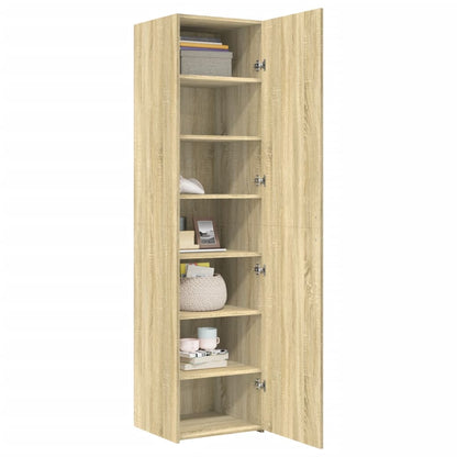 Skříň Highboard Dub Sonoma 45 X 42,5 X 185 Cm Kompozitní Dřevo