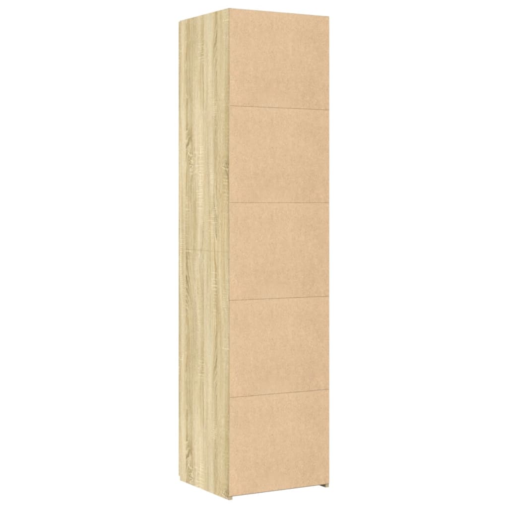 Skříň Highboard Dub Sonoma 45 X 42,5 X 185 Cm Kompozitní Dřevo